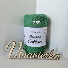 YarnArt Macrame Cotton 759 zelená 2mm