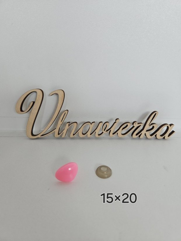 Nufak s pojistkou 15*20mm ružová