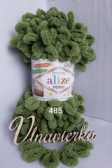 Alize Puffy 485 tmavo zelená