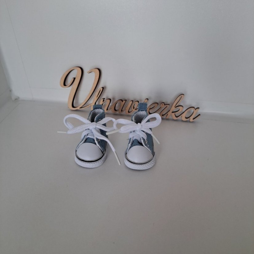 Topánky pre bábiku a zvieratká 5,5cm jeans