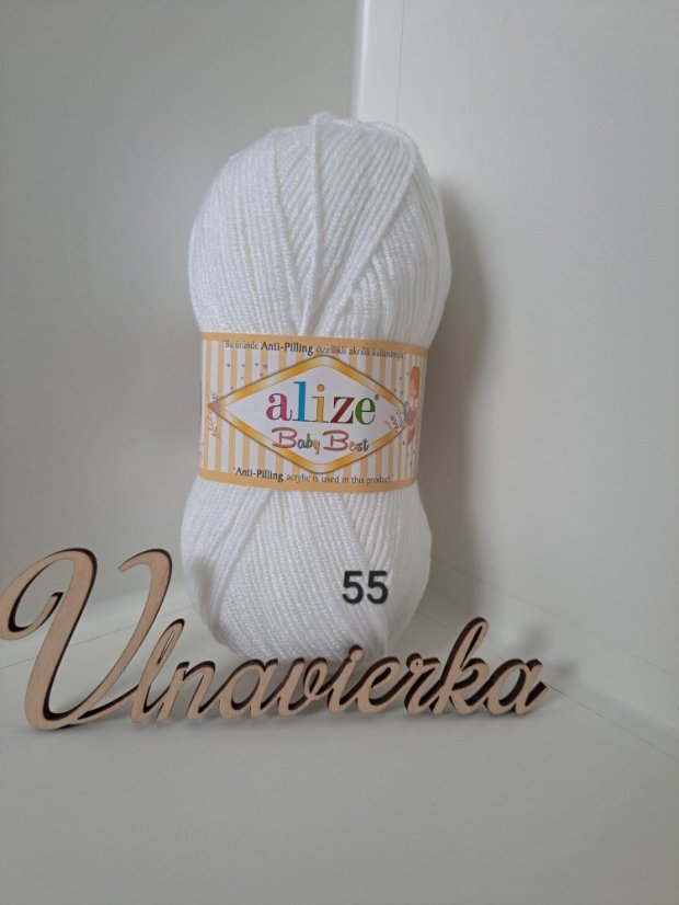 Alize Baby Best 55 biela Alize Baby Best 55 biela