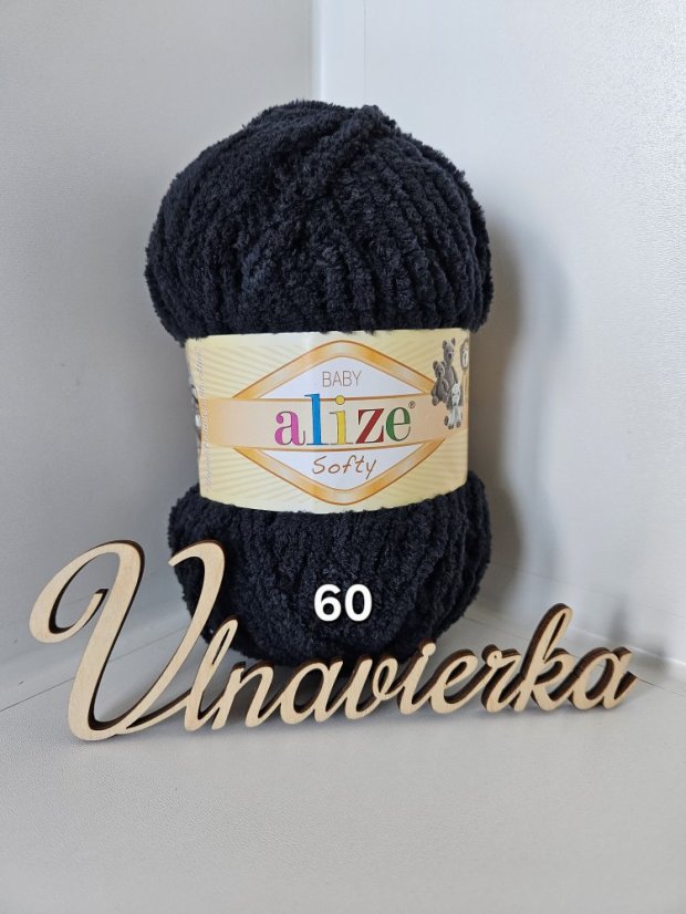 Alize softy 60 čierná