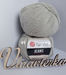YarnArt Jeans 49 šedá svetlá