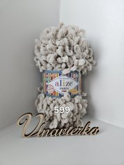 Alize Puffy Fine 599 bilá kava