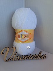 Alize softy 55 biela