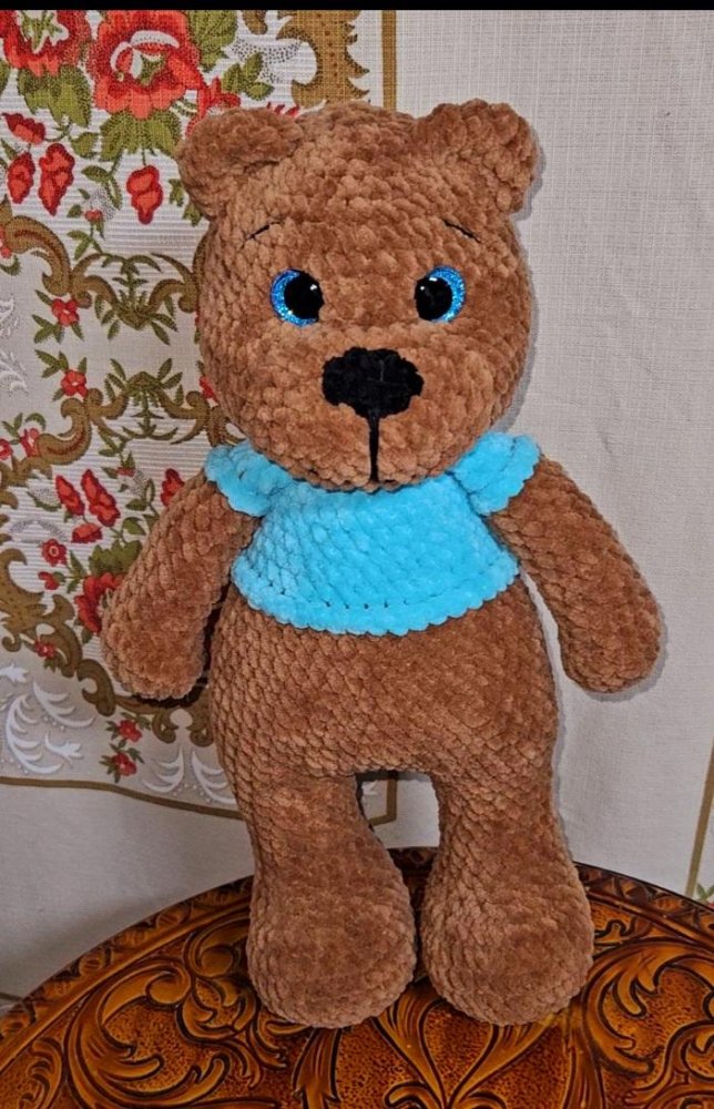 Hačkovany medved 40cm