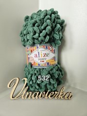 Alize Puffy Fine 532 zelená
