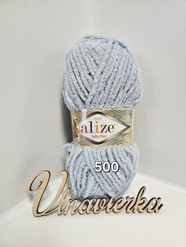 Alize softy plus 500 šedomodrá Alize softy plus 500 šedomodrá