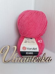 YarnArt Jeans 42 stredne-ružová