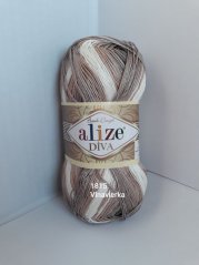 Alize Diva Batik 1815 hnedá- béžová- smotanová