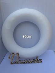 Polystyrenový věnec 30 cm
