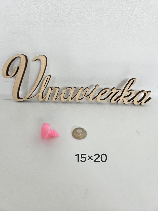 Nufak s pojistkou 15*20mm ružová