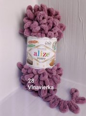 Alize puffy 28 tmavá staroružová