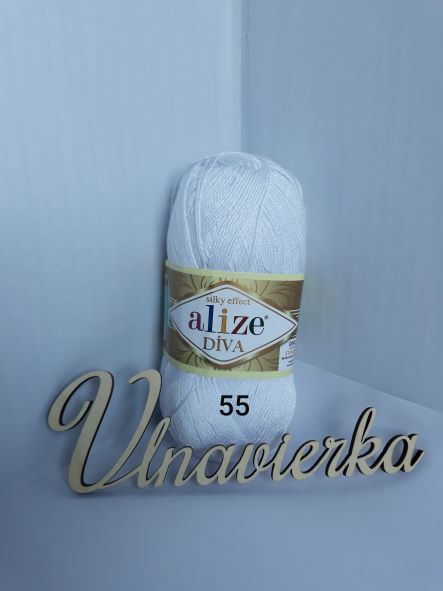 Alize Diva 55 biela