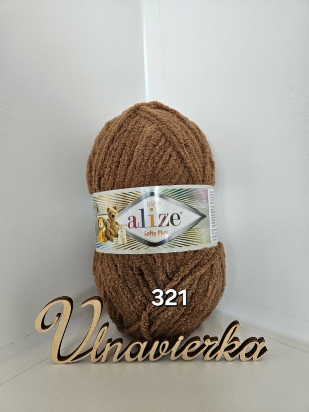 Alize softy plus 321 hnedá