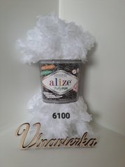Příze Puffy Fur 6100 biela