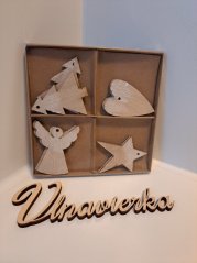 Drevená dekoracia sada