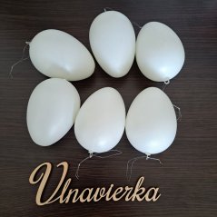 Plastové vajíčka 9cm sadá 6ks