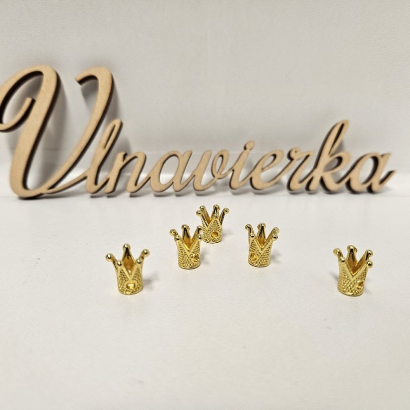 Kovová korunka na našitie / zapichnutie 10x10 mm