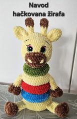 Navod hačkovana žirafa kužeľ 30 cm