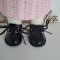 Boty pro panenku a zvířátka 5,5cm černá