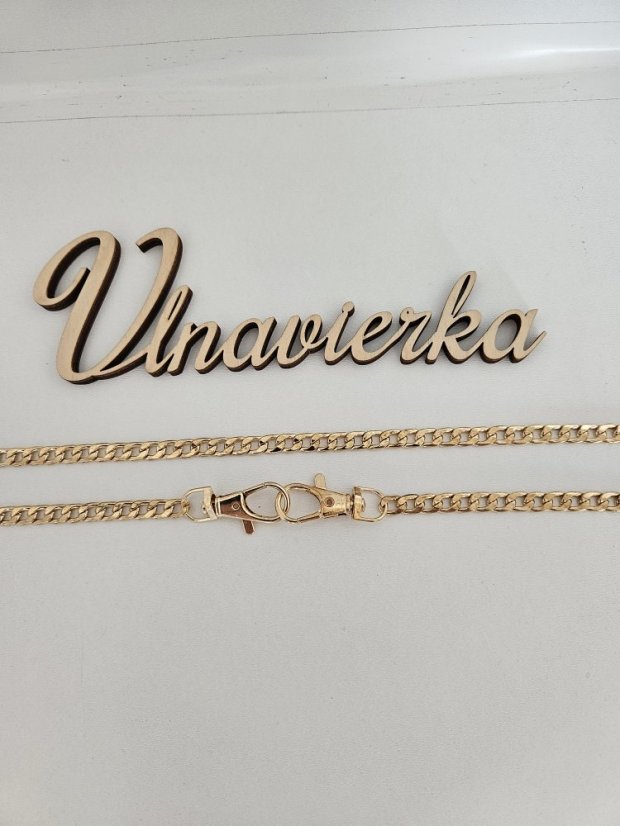 Retiazka plochá na kabelky s karabínkou dĺžka 115 - 120 cm