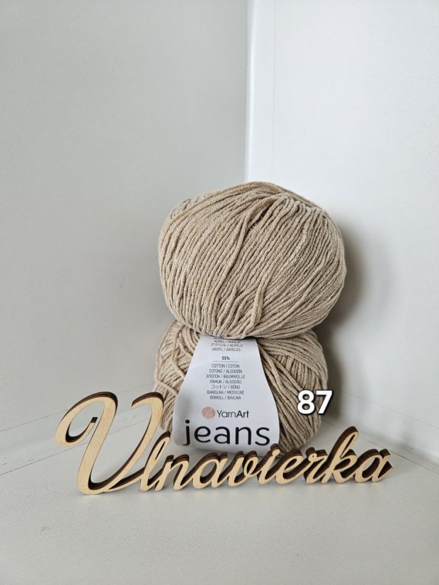 YarnArt Jeans 87 bežová
