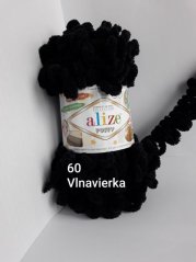 Alize Puffy 60 čierna