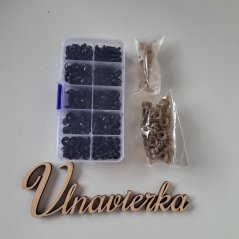 Sada čierne oči s pojistkou 142ks