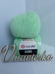 YarnArt Jeans 79 svetlá mentolová