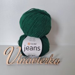 YarnArt Jeans 92 zelená tmava