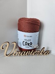 YarnArt Macrame Cord 3mm 785 tehlová