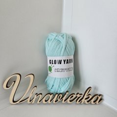 GLOW YARN příze svítící ve tmě G002E modrá šnur
