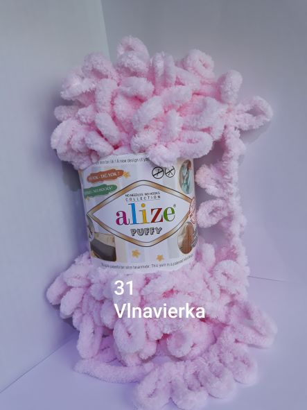 Alize Puffy 31 svetlá ružová Alize Puffy 31 svetlá ružová