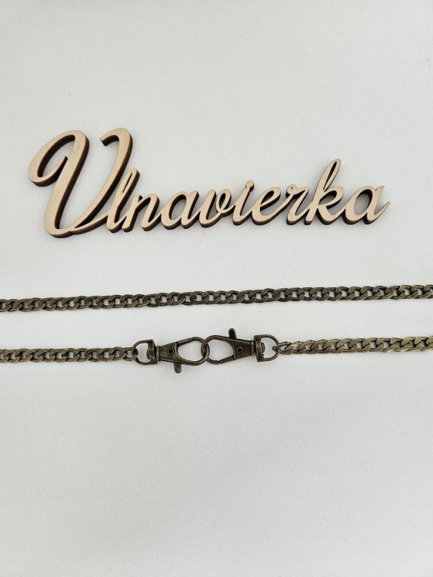 Retiazka plochá na kabelky s karabínkou dĺžka 115 - 120 cm