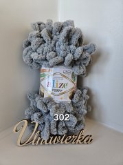 Alize Puffy 302 sivá