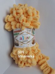 Alize Puffy 509 žltá banánová