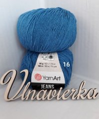 YarnArt Jeans 16 modrá