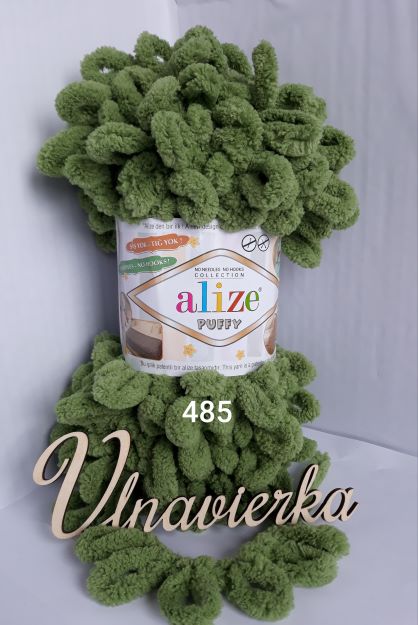Alize Puffy 485 tmavo zelená