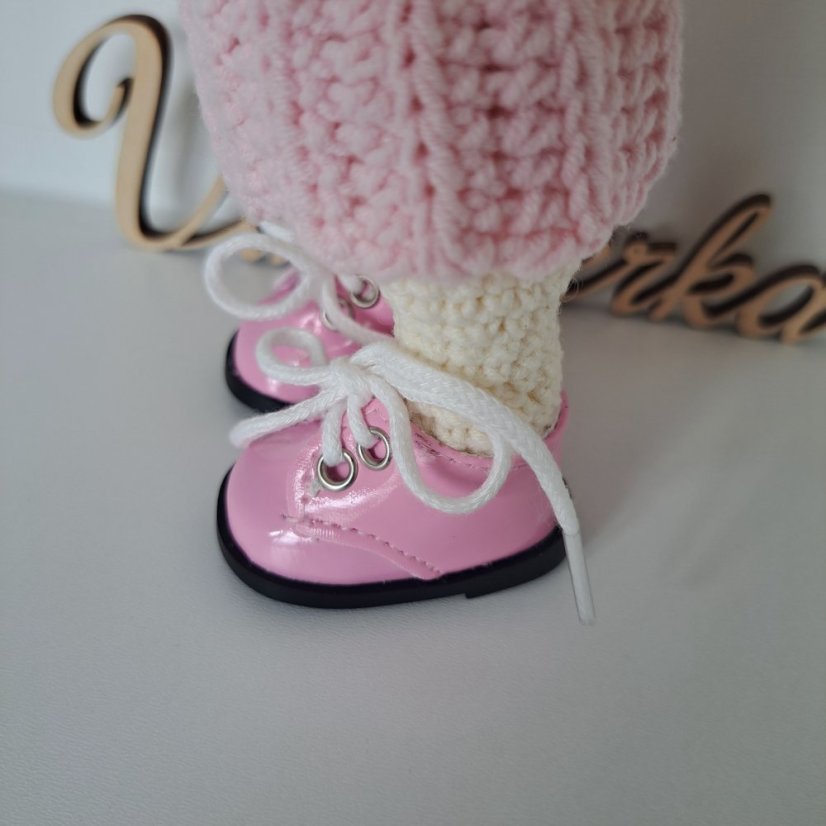 Topánky pre bábiku a zvieratká ružová 5,5cm