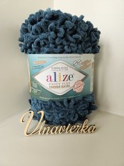 Alize Puffy Fine Ombre Batik 7263 petrolejová