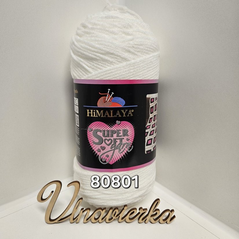 Himalaya Super Soft Yarn 80801 bielá