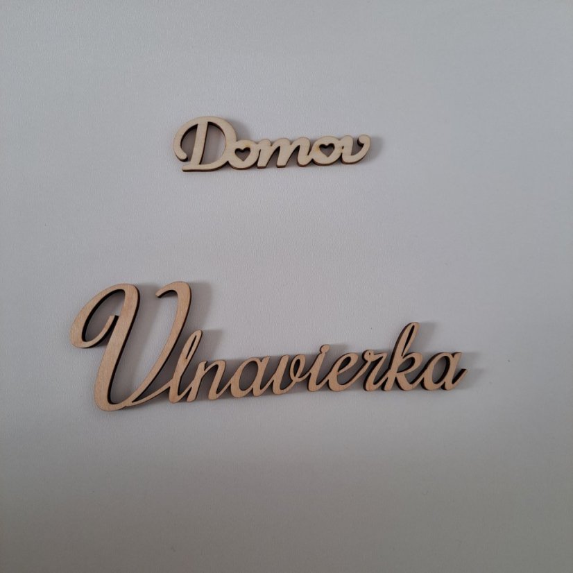 Drevené slovo "Domov" 9*3cm