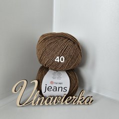 YarnArt Jeans 40 hnedá
