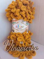 Alize Puffy 02 horčicová