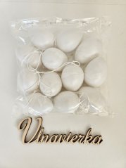 Plastové vajíčka 6cm sadá 12ks