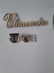 Zapinani na kabelku30*31mm střibrna