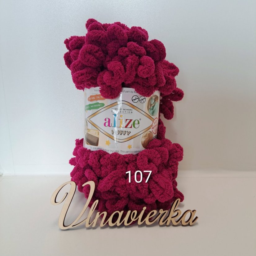 Alize Puffy  107 bordová