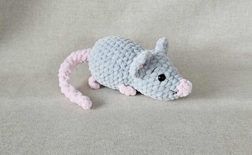 navod hačkovana myš 14 cm