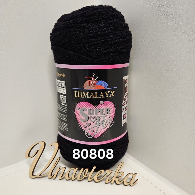 Himalaya Super Soft Yarn 80808 čierná